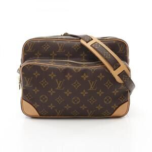 LOUIS VUITTON Brown Monogram Leather Shoulder Bag